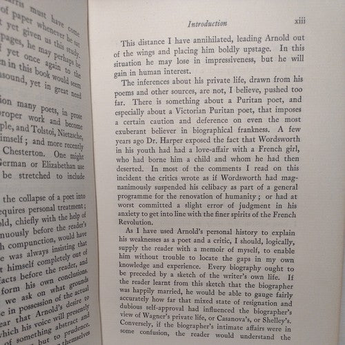 Matthew Arnold by Hugh Kingsmill -1928 -HC no DJ -Ex Libris -Literature