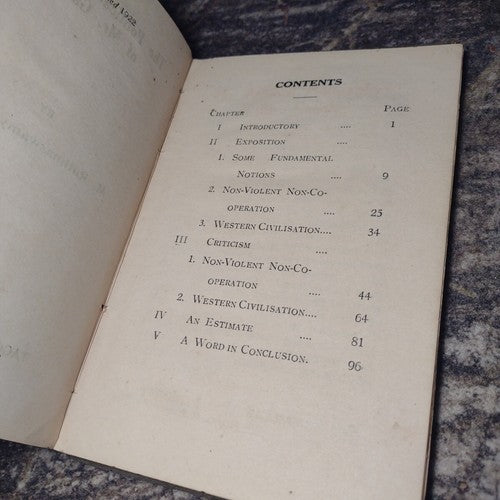 The Political Philosophy of Mr. Gandhi by M. Ruthnaswamy -1922 1st Publication