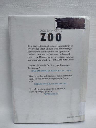 Zoo by Ogden Nash -Illustrated by Etienne Delessert -1986 -1st Print -HCwDJ