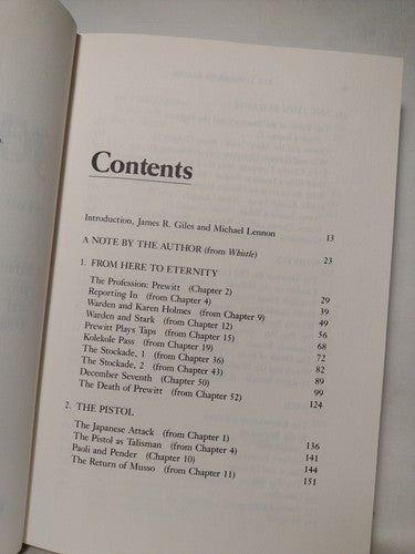 The James Jones Reader: Outstanding Selections Edited By James Giles -1991 -HCDJ