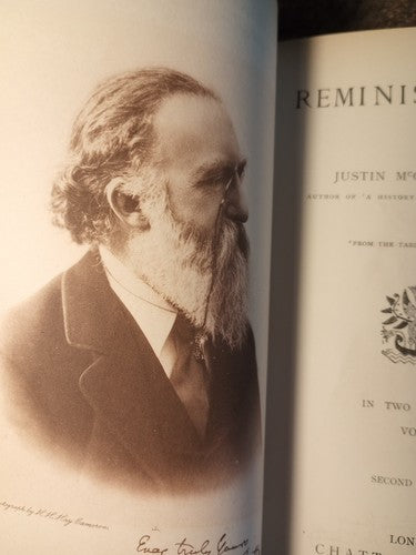 Justin McCarthy REMINISCENCES 2 Volume Set Chatti Windus 1899