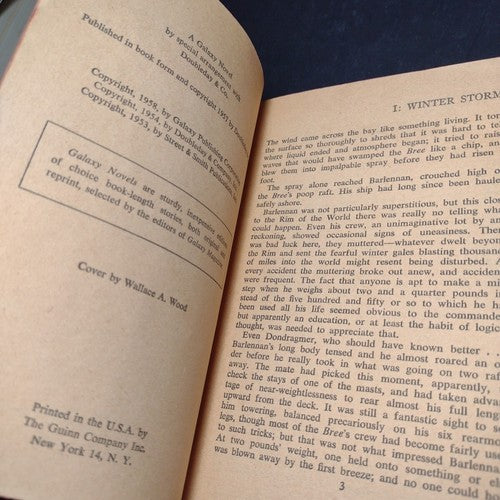 Mission of Gravity by Hal Clement -Paperback -1958 -Vintage Science Fiction