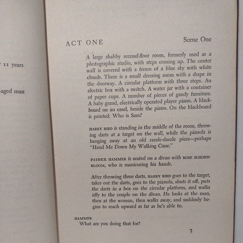GET AWAY OLD MAN: A Play in Two Acts by William Saroyan -1944 -1st Ed Hardcover
