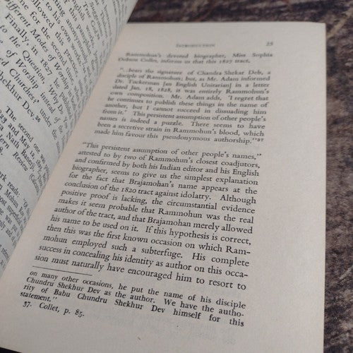 Dialogue Between a Theist and An Idolater by Brahma Pauttalik Samvad -1963 1st E