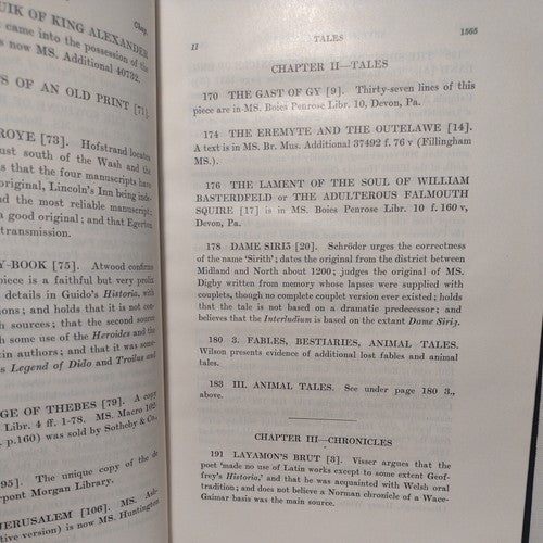 A Manual Of Middle English, 1050-1400 By John Wells -7th Supplement -1938 -HC