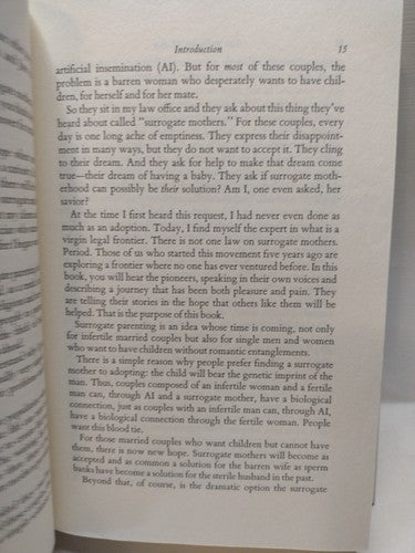 The Surrogate Mother by Dennis L. Breo and Noel P. Keane -1981 -HCwDJ -1st Ed.