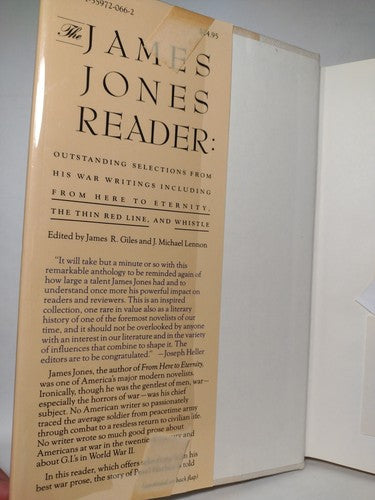 The James Jones Reader: Outstanding Selections Edited By James Giles -1991 -HCDJ
