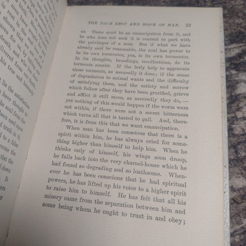 The True Rest and Hope of Man by Frederick Maurice -Circa Late 1800's-1900's HC
