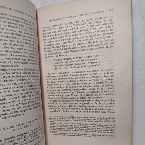 La Chanson De Roland Et La Tradition Épique Des Francs, Ramón Pidal -2nd Ed 1960
