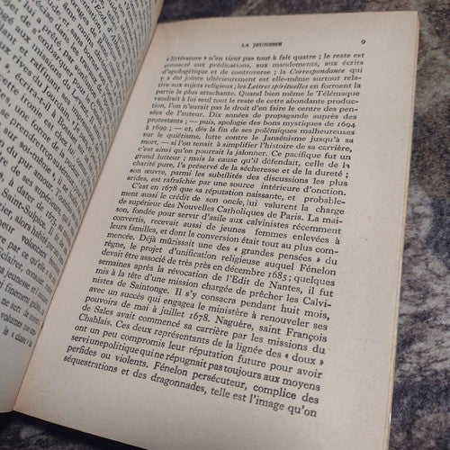 Knowledge of the Letters: Fenelon The Man and the Work by Ely Carcassonne -1946
