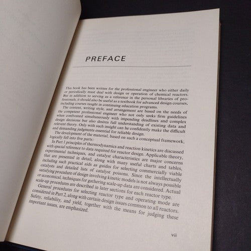Chemical Reactor Design For Process Plants Volume 2 by Howard Rase -1971 -1st Ed