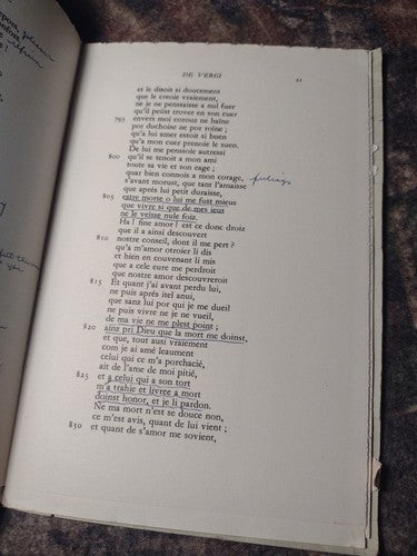 French Classics: La Chastelaine De Vergi edited by F. Whitehead -1961 Reprint