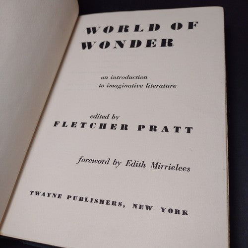 World of Wonder by Fletcher Pratt -1951 -Hardcover -2nd Printing -Vintage Liter.