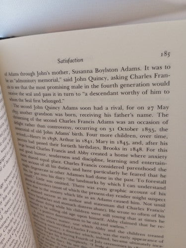 Descent from Glory : Four Generations of the John Adams Family by Paul C. Nagel,