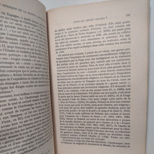 La Chanson De Roland Et La Tradition Épique Des Francs, Ramón Pidal -2nd Ed 1960