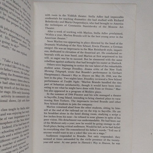 Marlon, Portrait of the Rebel As an Artist by Bob Thomas 1973 first edition