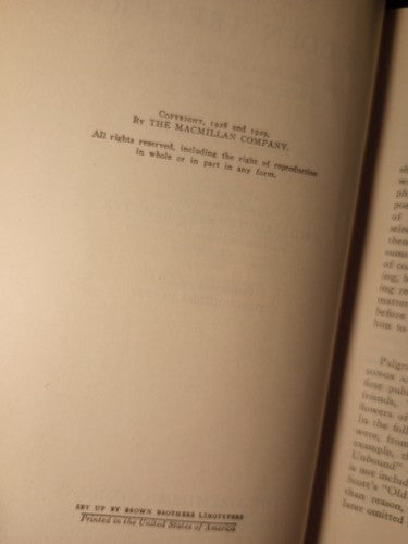The Golden Treasury  By Francis T. Palgrave 1929 2nd Edition