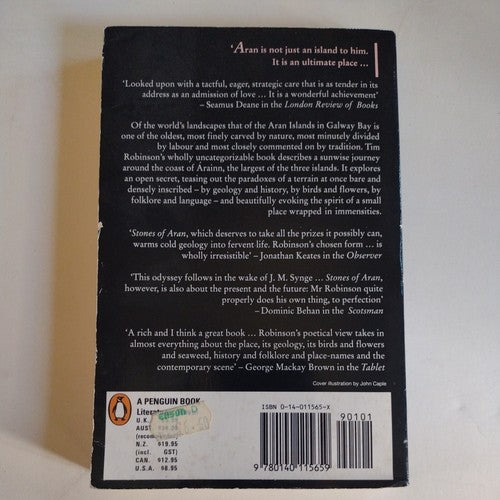 Stones of Aran : Pilgrimage by Tim Robinson (1991, UK-B Format Paperback)