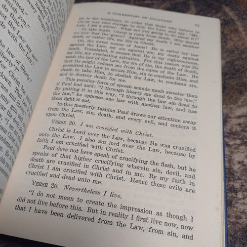 A Commentary On St. Paul's Epistle To The Galatians By Martin Luther 3rd No Date