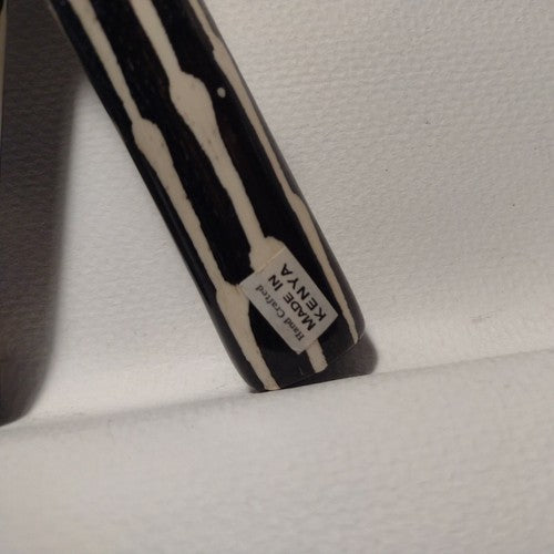 Vintage Bone and Olive wood Salad Spoon And Fork,  Kenya