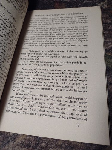 Public Affairs Pamphlets No. 11 1937: Readjustments Required for Recovery
