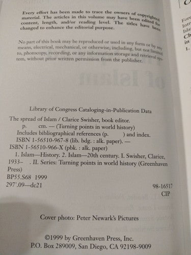 Turning Points in World History Ser.: The Spread of Islam by Clarice Swisher