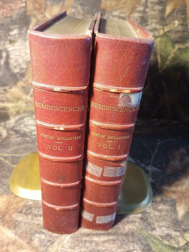 Justin McCarthy REMINISCENCES 2 Volume Set Chatti Windus 1899