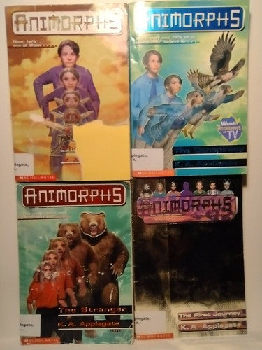 Lot of 4 Animorphs Novels, K.A. Applegate