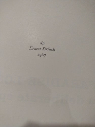 Paradise Lost: A Deliberate Epic, Ernest Sirluck  (1967) Cambridge
