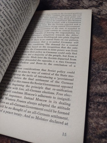 Moscow's Policy in Germany by Werner Erfurt -1959 -Paperback -Vintage Politics
