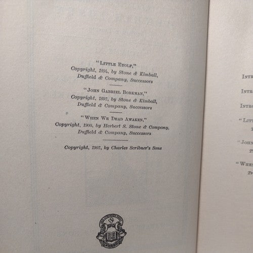 The Collected Works Of Henrik Ibsen 1911 Volume 11 HC no DJ