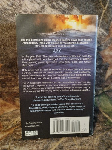 Ark by Stephen Baxter -2011 -Mass Market Paperback -Science Fiction -Futurism