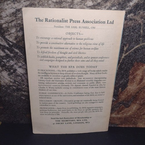 The Thinker's Handbook by Hector Hawton -Paperback -1959 -Second Impression