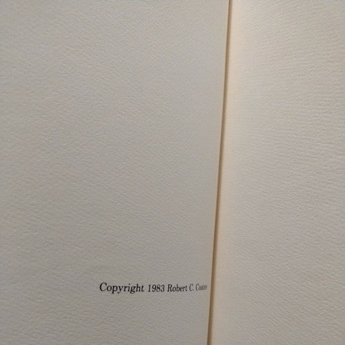 Ships Crossing at the Dead of Night. Poems by Robert C. Coates limited signed