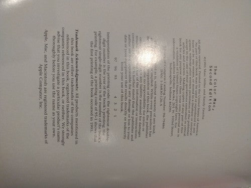 The Color Mac: production techniques 2nd edition (1995) 1st printing