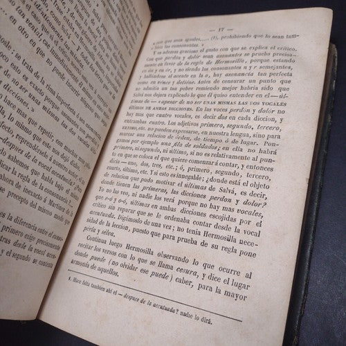 Arte de Hablar En Prosa Y Verso, Por D.J.G. Hermosilla Paris Ed (1872) Spanish