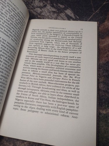 Nationalism in Colonial Africa by Thomas Hodgkin -1957 Hardcover -Africa History