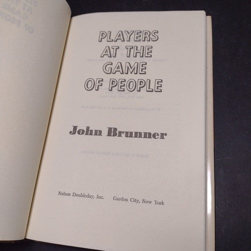 Players at the Game of People by John Brunner -Hardcover -1980 -Book Club Ed.