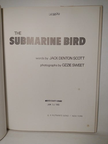 The Submarine Bird By Jack Denton Scott -1979 -HCwDJ -