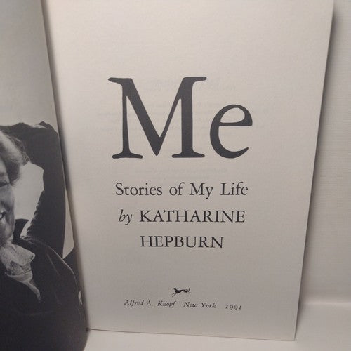 Me: Stories of My Life by Katharine Hepburn -1991 Hardcover -Biographies