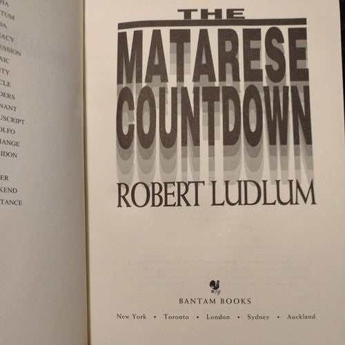 The Matarese Countdown by Robert Ludlum (1997, HC bookFirst Edition