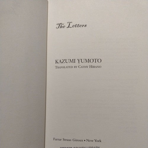 The Letters by Kazumi Yumoto (2002, Hardcover)