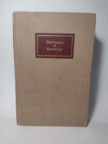 Dictionary of Sociology by Henry Fairchild -hardcover -1944 -Vintage Sociology