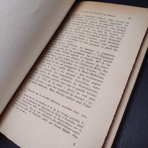 Madame De Lafayette En Menage, Emile Magne -French Paperback -1926 -Ex Libris
