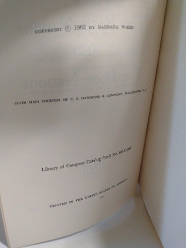 Rich Nations and the Poor Nations by Barbara Ward - 1962 - PB - Economics