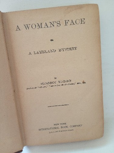 A Woman's Face By Florence Warden 1890'S HB VICTORIAN NOVEL  antique