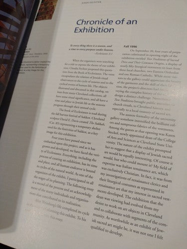 For Every Thing a Season : Jewish Ritual Art in Cleveland (2000) Cleveland State