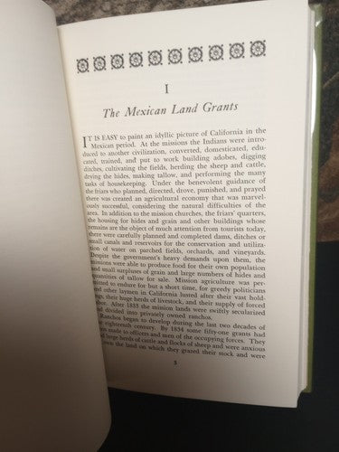 Gates, Paul California Ranchos and Farms 1846-1862 HCwDj