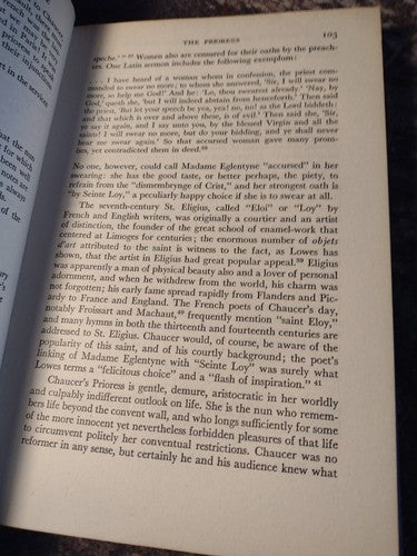 A Commentary on the General Prologue to the Canterbury Tales -Hardcover -1948