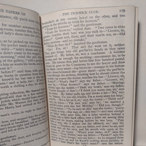 The Posthumous Papers Of The Pickwick Club By Charles Dickens -Undated -HC no DJ
